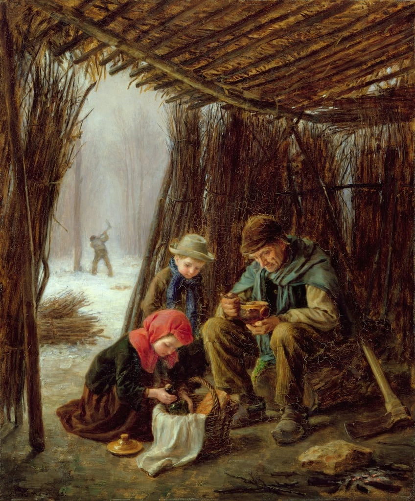 Il pasto del taglialegna, 1873 - Hamburger Kunsthalle, Hamburg